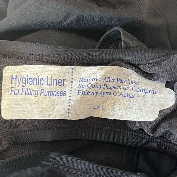 NWT Swim Solutions | Blue Black Tummy Control Draped High Neck Swimsuit 8 - Picture 9 of 10